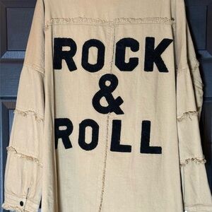 Elan Beige “Rock & Roll” women’s Casual Jacket